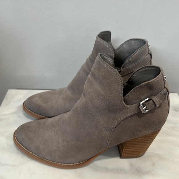 Sam Edelman Miriam Womens Suede Almond Toe Booties Size  8 - Picture 5 of 12